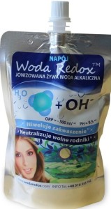 IONIZED ALKALINE WATER REDOX pH 9,5 240 ml - WODA REDOX