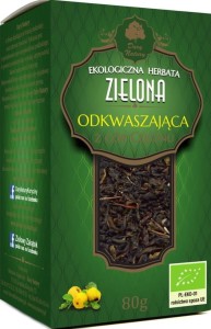 GREEN TEA DE-ACIDIFYING BIO 80 g - DARY NATURY