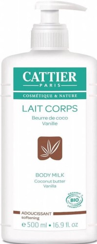 Softening body milk with coconut oil and vanilla EKO 500 ml - Cattier