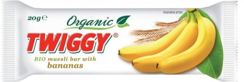 BAR MUESLI WITH BANANA BIO 20 g - TWIGGY