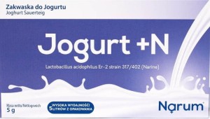 Yoghurt + N levende bacterieculturen Narine probiotisch Zuurdesem voor yoghurt 5 sachets 5g Narum