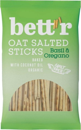 Haversticks gezouten met basilicum en oregano BIO 50 g Bettr