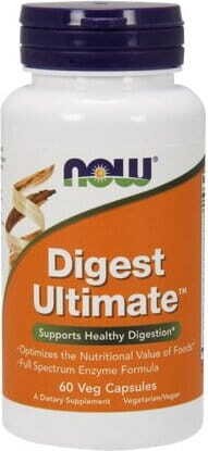 Enzymy Digest Ultimate 60 kapsułek NOW FOODS