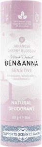 Natürliches Deo ohne Soda japanischer Kirschblütenstift, Karton 60 g BEN & ANNA