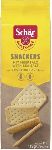 Snackers crackers met zeezout glutenvrij 115 g Schar