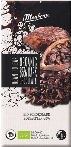 BITTER CHOCOLADE 85% BIO 100 g - MEYBONA