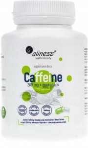 Cafeïne 200 mg + Guarana 40 mg Cafeïne + Guarana 100 capsules Aliness