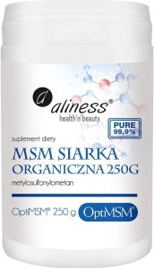 MSM organische zwavel OptiMSM poeder 250g Aliness