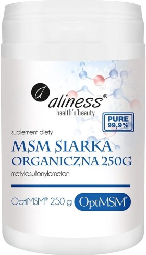 MSM organische zwavel OptiMSM poeder 250g Aliness