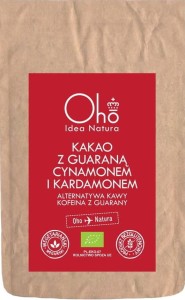 Cocoa with guarana, cinnamon and cardamom gluten-free BIO 100 g - Oho Bambuczi