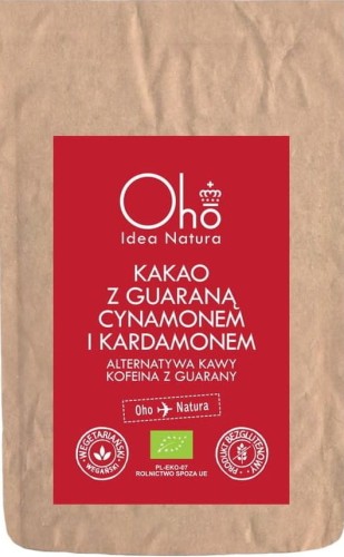 Cocoa with guarana, cinnamon and cardamom gluten-free BIO 100 g - Oho Bambuczi