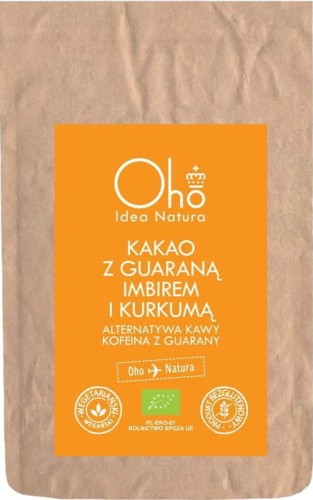 Cocoa with guarana, ginger and turmeric gluten-free BIO 100 g - Oho Bambuczi
