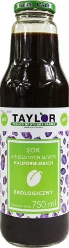 JUICE OF DRIED CALIFORNIAN PLUMS BIO 750 ml - TAYLOR