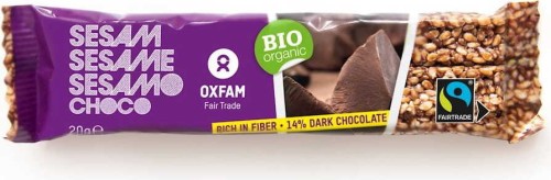 SESAMBAR MET PURE CHOCOLADE FAIR TRADE BIO 20 g - OXFAM