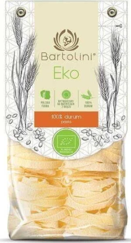 Pasta 100% durumnesten nr. 3 witte, dikke plakken BIO 250 g Bartolini