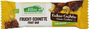 CASHEWS-COCOA BAR BIO 30 g - ALLOS