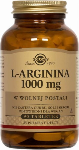 Solgar L-Arginina 1000 mg 90 tabletek