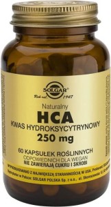 HCA Natural hydroxycitric acid 100% Garcinia Cambogia 250mg 60 capsules Solgar