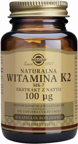 Vitamin K2 MK-7 100µg 50 capsules Solgar