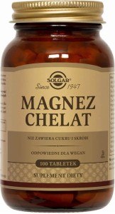 Magnesium amino acid chelate 100 tablets Solgar