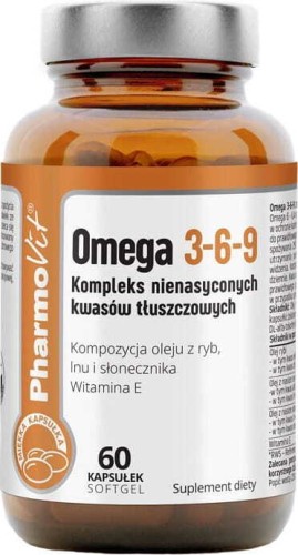 Omega 3-6-9 Complex van onverzadigde vetzuren 60 capsules PharmoVit