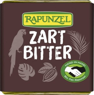 KLEINE BITTER CHOCOLADE FAIR TRADE BIO 4,5 g x 150 stuks - RAPUNZEL
