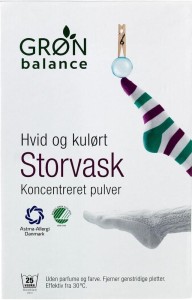 WASHING POWDER FOR WHITE AND COLORED CLOTHES 1,8 kg - GRON BALANCE