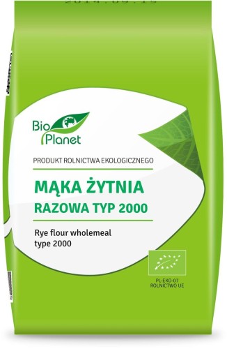 MĄKA ŻYTNIA RAZOWA TYP 2000 BIO 1 kg - BIO PLANET