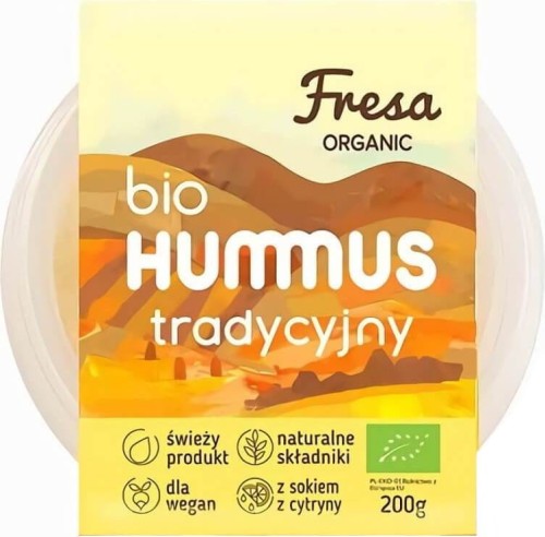 HUMMUS TRADITIONAL BIO 200 g - FRESA ORGANIC