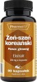 Koreaanse ginseng Panax ginseng 4: 1 250 mg extract 90 capsules PharmoVit