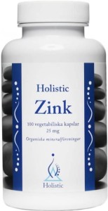 Zink 25mg 100 capsules Holistic