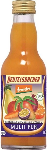 MULTIFRUIT JUICE WITH CARROT MULTIVITAMIN BIO 200 ml - BEUTELSBACHER