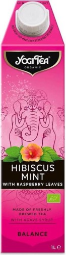BALANCE DRINK HIBISCUS-MINT WITH RASPBERRY LEAVES BIO 1 l - YOGI TEA