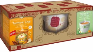 Set with a mug (golden chai tea with turmeric bio 34 g, white tea with aloe BIO 30,6 g) - YOGI TEA