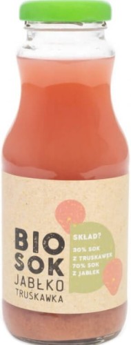 APPLE-STRAWBERRY JUICE BIO 250 ml - OWOCOWE SMAKI