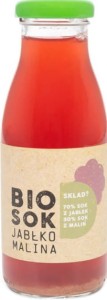 APPLE-RASPBERRY JUICE BIO 250 ml - OWOCOWE SMAKI