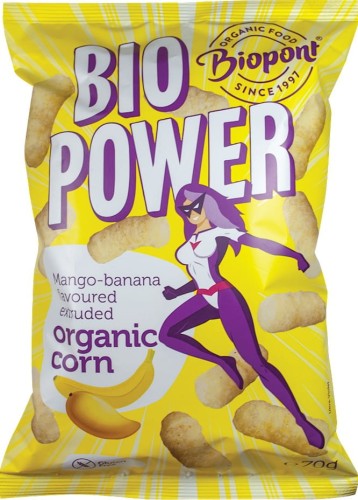 (MIN 12) CORN CRISPS MANGO-BANANA GLUTEN-FREE BIO 70 g - BIOPONT