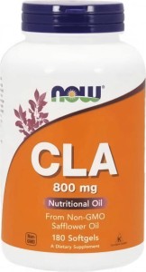 CLA 800 mg 180 kapsułek NOW FOODS
