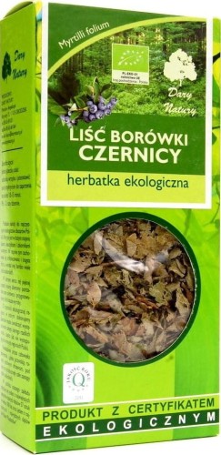HERBATKA LIŚĆ BORÓWKI CZERNICY BIO 25 g - DARY NATURY