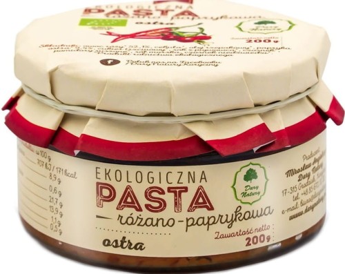 ROSE-PAPRIKA PASTE BIO 200 g - DARY NATURY