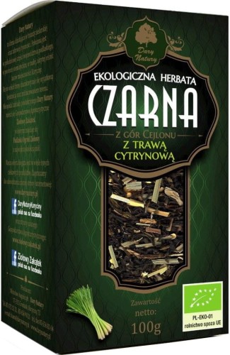 BLACK TEA WITH LEMONGRASS BIO 100 g - DARY NATURY