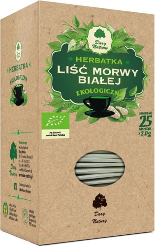HERBATKA LIŚĆ MORWY BIAŁEJ BIO (25 x 2 g) - DARY NATURY