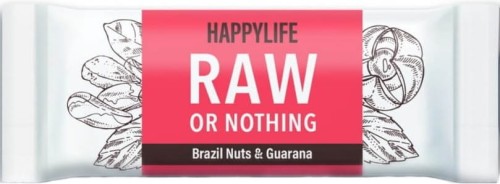 Bar RAW paranuts guarana gluten-free BIO 50 g Happylife