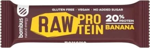 RAW PROTEIN reep met banaan glutenvrij 50 g Bombus