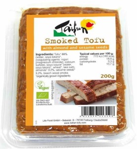 Smoked tofu with almonds and sesame BIO 200 g Taifun