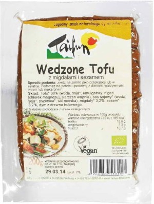 Smoked tofu with almonds and sesame BIO 200 g Taifun