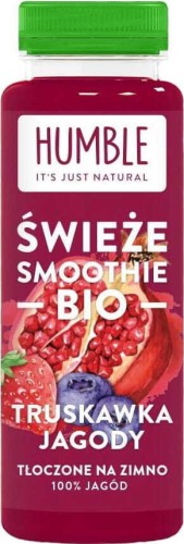 Świeże smoothie truskawka-jagody BIO 300 ml Humble