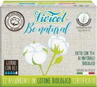 Hygienic sanitary napkins for the day 12 pcs. - VIVICOT (BE NATURAL)
