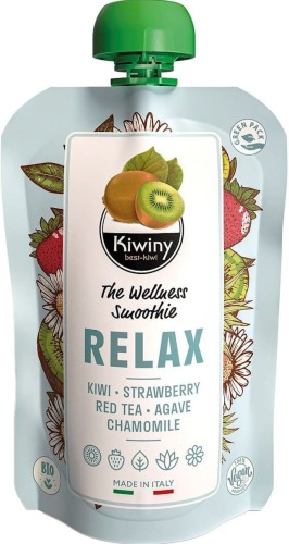 Kiwi puree with strawberries and chamomile, gluten-free BIO 150 g - KIWINY