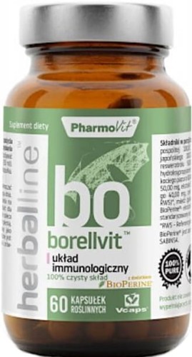 Borellvit układ immunologiczny z dodatkiem BioPerine 60 kapsułek Vcaps PharmoVit Herballine